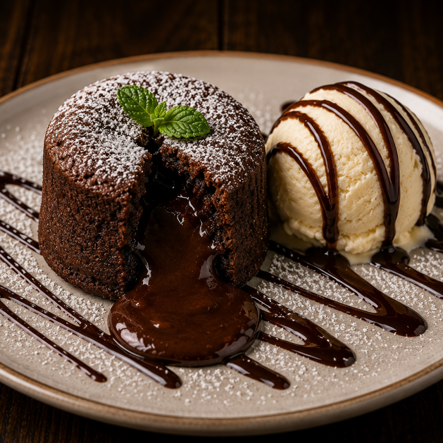 Carta de platos y bebidas de Terracotta: postre de culant