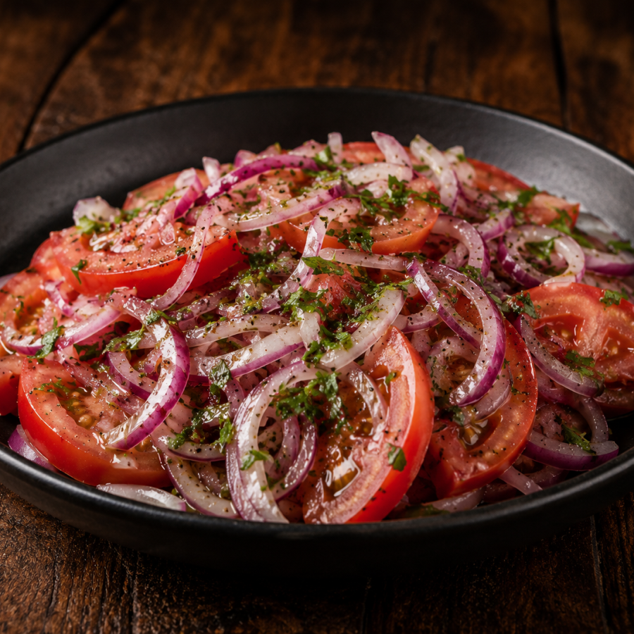 Carta de platos y bebidas de Terracotta: Ensalada criolla argentina