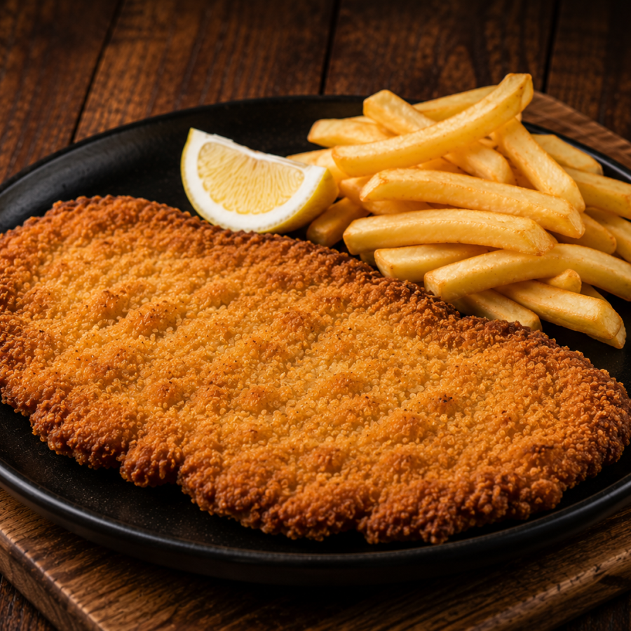 Carta de platos y bebidas de Terracotta: milanesa