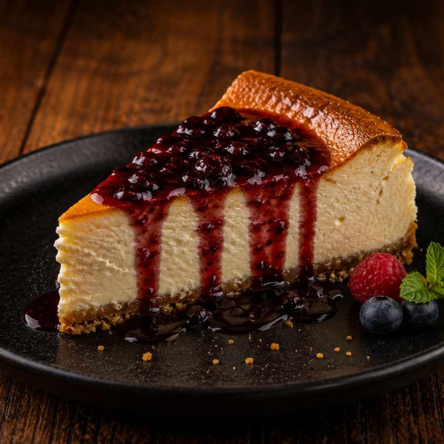 Carta de platos y bebidas de Terracotta: Plato de tarta de queso